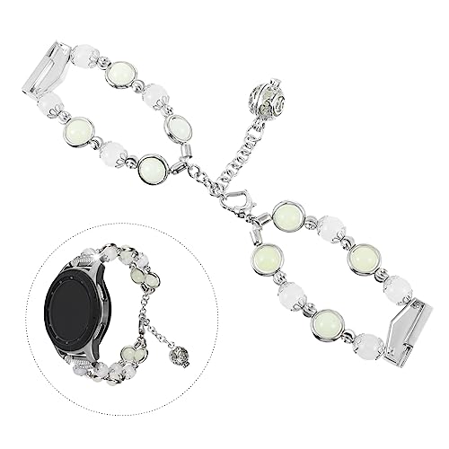 Correa de reloj de ágata y pulsera de cuentas compatible con smartwatch 7
