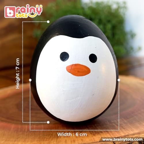 Image of Rolling Drum Rattle & Balancing Wobbler Set | Montessori Baby Toys for Sensory Play & Motor Skill Development | Safe, Durable & Eco-Friendly Toys for Newborns 0-12 Months