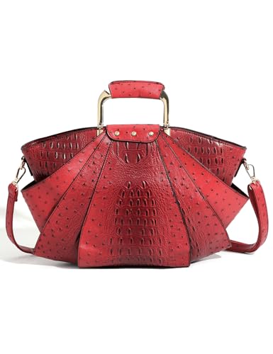 Image of Bag Woman Large Capacity Leather Purse Fashion Designer Metal Top Handle Handbags Women Crossbody Large Bags for Women Tote
