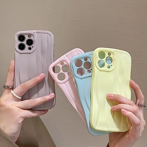 NICRX Candy Color Soft Case para iPhone 12 13 14 Pro MAX Luxury Fashion White para iPhone 11 XR X XS MAX 12 14 Plus Pro MAX Cover, Amarillo, para iPhone 14