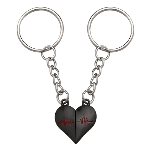 YangQian Matching Keychain for Couples Gifts for Him Her Anniversary