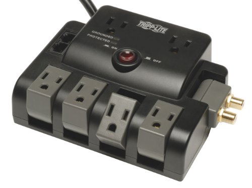 Tripp Lite 6 Outlet (4 Rotatable, 2 Fixed) Surge Protector 6 ft Cord