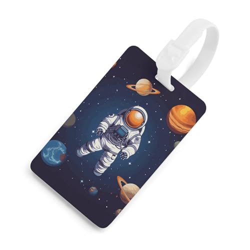 Étiquette de bagage astronaute spatial valise sac de voyage identification homme femme