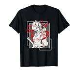 Japanese Fox Mask Aesthetic Kitsune Inari Anime Oni Monster T-Shirt