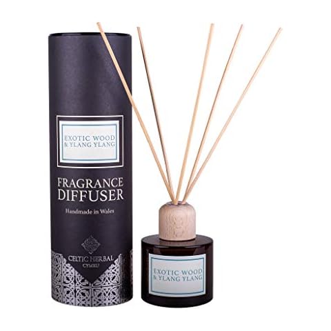 Celtic Herbal Exotic Wood & Ylang Ylang Reed Diffuser 100ml | A Warming, Woody Scent to Soothe The Senses | Handmade in Wales Cover