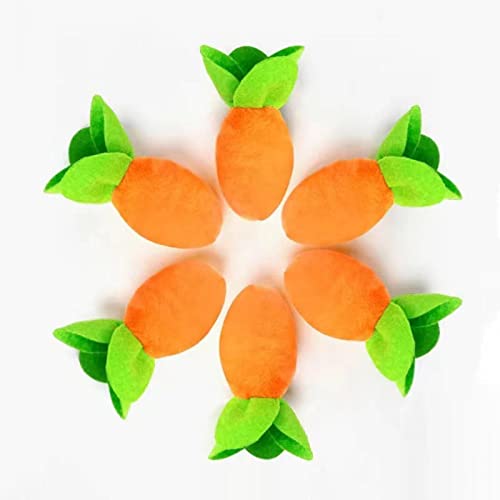 Ziurmut Pet Snuffle Carrot Toy, Versteckspiel Carrot Farm Dog Puzzle, Carrot Snuffle Dog Toy, Carrot Dog Enrichment Toy for Dog Aggressive Chewers