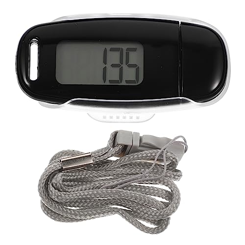 Happyyami 1Set Sports Pedometer Step Counter Portable Reusable Walking Tracker with LED Backlight Small for Easy Carrying for Outdoor Activities and Fitness Monitoring
