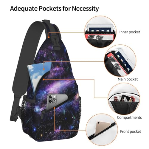 Galaxy Sling Backpack Unisex Crossbody Chest Bag Shoulder Chest Bag For Women Men Hiking Travel4