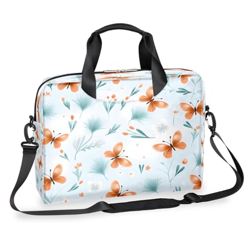 Bolso para portátil con patrón de flores Butterfly miniatura 1