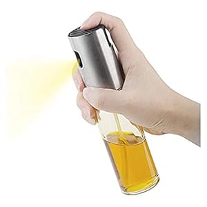 Draagbare Olijfolie er Dispenser voor Koken/BBQ/Salade/Roestvrij Staal Grillen Olie Glazen Fles