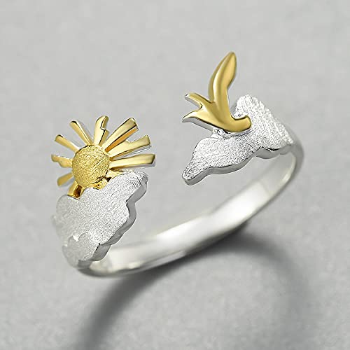 Anneau pour les femmes réglables bague oiseau fin des erreurs de taille