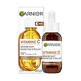GARNIER Skin Active - Sérum Nuit Booster d’Éclat - Efficace Sur Taches Brunes & Rides ...