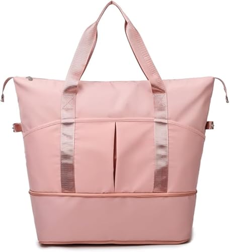 Rutexc旅行バッグ 拡張可能 大容量 レディース 乾湿分離 軽量 ヨガ フィットネス スポーツバッグ マタニティ トラベルバッグ 短距離出張 ジム 週末旅行に最適