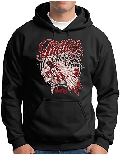 Pull à capuche Indian-Motorcycle-Club pour virée en moto
