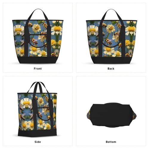 Sac isotherme réutilisable à grande contenance pour courses