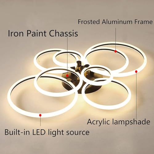 Éclairage acrylique 3 étoiles : plafonnier LED premium à intensité variable - 6