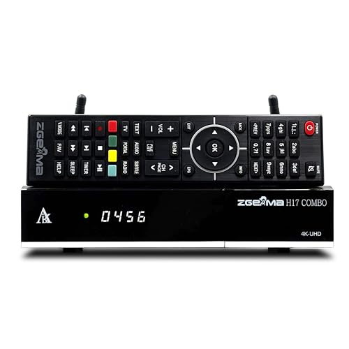 4K UHD Satellite TV Receiver ZGEMMA H17COMBO DVB S2X + DVB T2/C Free to Air
