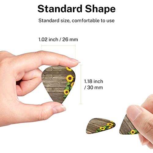 Tournesols sur planche de bois médiator de guitare ensemble de 6 pièces pour guitare acoustique, guitare électrique… - Les Beatles, Paul McCartney, John Lennon, RIngo Starr, George Harrison Tournesols sur planche de bois médiator de guitare ensemble de 6 pièces pour guitare acoustique, guitare électrique… – Image 8