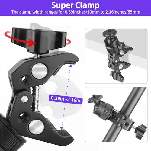 Jinsui Super Clamp Camera Mount With 360° Ball Head thumb #2