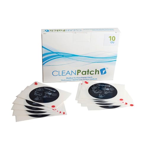 Patchs de réparation Diversey CleanPatch 11003 pour lits d'hôpitaux et civières médicales en boîte de 10