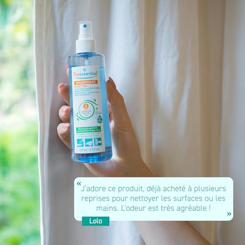 Image of Puressentiel Purifying Antibacterial Lotion Spray Hands&Surfaces|80 Ml|Instant Germ-Free Protection|Sanitizer Spray