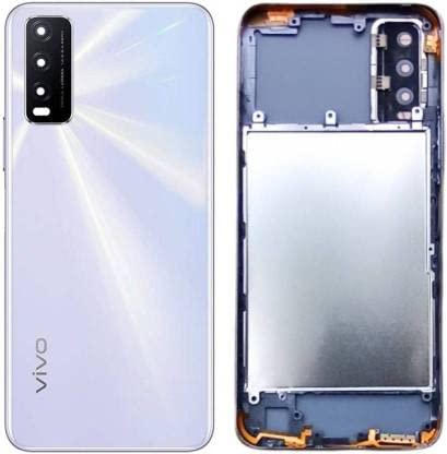 Battery Door Back Panel/Back Glass Housing Body with Logo Compatible with Vivo Y20 : White (Full Housing Body)-picture-17