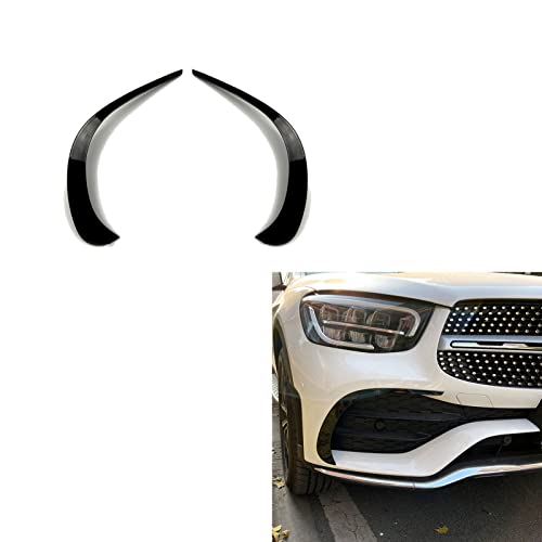 HPSHNR 2 Uds Abs para Parachoques Delantero De Coche AleróN Cubierta Embellecedora De Salida De VentilacióN para Mercedes Benz Glc X253 Glc260 Glc300 2020 2021 Cover