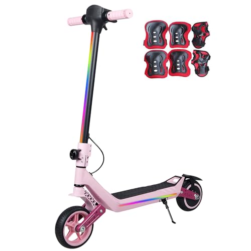 Trottinette électrique Pliable pour Enfants de 6 à 14 Ans - 16,5 cm - 3 écrans LED réglables -...
