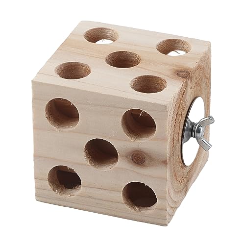 Brinquedo para Mastigar Bloco de Pássaros, Papagaio de Madeira para Aliviar o Tédio, Brinquedo para