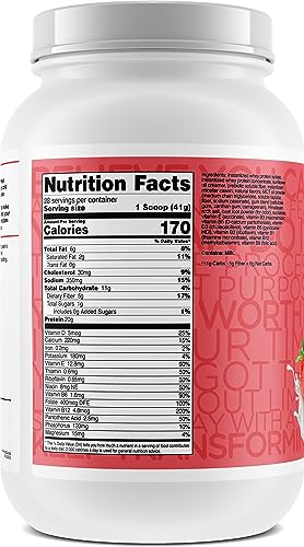 TransformHQ Meal Replacement Shake Powder 28 Servings (Strawberry & Cream) - Gluten Free, Non-GMO - Image 5