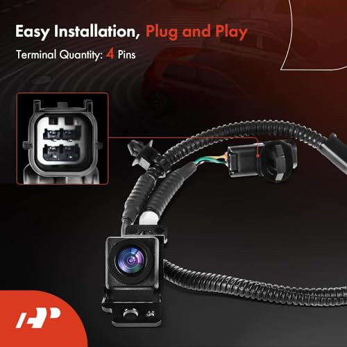Image of A-Premium Park Assist Camera Rear View Backup Reverse Camera Compatible with Select Honda Models - 2009-2014 Ridgeline - Replace# 39530SJCA01