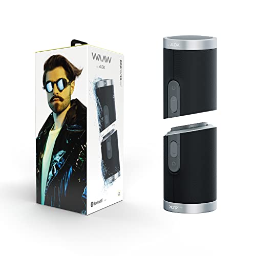 WAAW by ALOK Caixa de Som Speaker Bluetooth 2 em 1, Resistente à Água, 14 Horas de Reprodução WAAW U