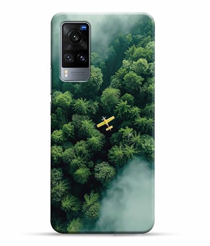 Image of Aeroplane Travel World Printed Hard Back Case Cover & Compatible for Vivo X60 5G | Vivo X60 | V2045 (Multicolor) - D1805
