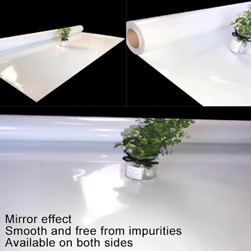 InLiMa Allée de Mariage, Tapis réfléchissant en Miroir Blanc, commandez Plusieurs Articles sans Les Couper et expédiez-Les en continu (Color : 0.12mm, Size : 2X5m)