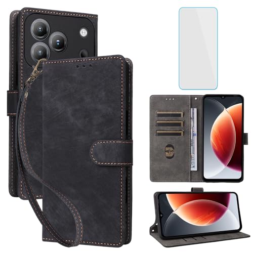 Étui portefeuille Blackview Wave 7C housse cuir clapet béquille anti-RFID