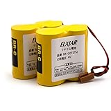 elxjar (2-Pack) BR-CCF2TH 6V Lithium Replacement Battery for Fanuc oi Mate Model-D, Panasonic Controls, PLC GE Fanuc A06 Series A98L-0001-0902, BR-CCF2TE CNC Coaster, Brown Connector