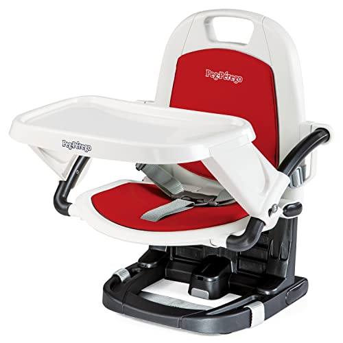 Image of Peg Perego Rialto - Booster Seat - Suitable for Children 6 Months and Up - Made in Italy - Fragola (Red) (IMRIASNA03PL59)