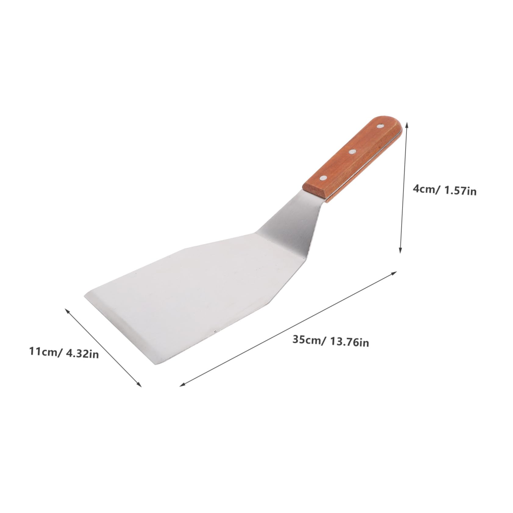 COLLBATH Reusable Cooking Spatula Kitchen Flat Griddle Spatula Reusable Spatula Portable Pan Spatula Cooking Spatulas Household Steak Shovel Spatula Turner Grill Spatula Fish Spatula Wood