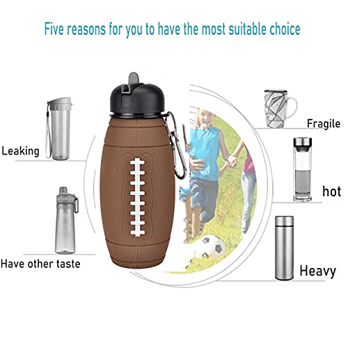 AXTMR Borraccia in Silicone Alimentare per Rugby