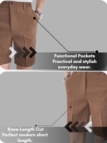 Image of GRECIILOOKS Casual Men Shorts | Rich Regular Fit Solid Short with Side Pockets | Relaxed Fit Half Pants | Mid Rise Waist (Available in Plus Size)