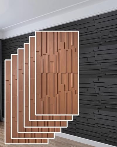 Paneles de pared 3D, revestimiento acústico de poliuretano para decoración de interiores, sala de estar, dormitorio, baño y balcón, diseño cóncavo y convexo para mejorar la insonorización