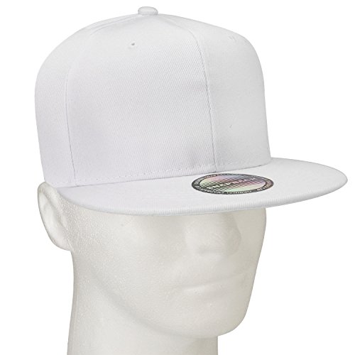 Image of Falari Wholesale 12 Pack Snapback Hat Cap Hip Hop Style Flat Bill Blank Solid Color Adjustable Size