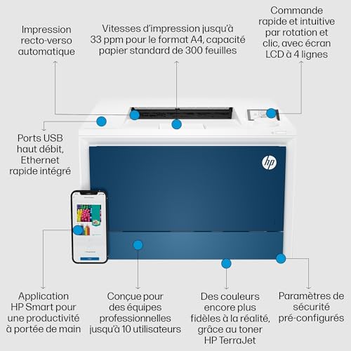 HP Color LaserJet Pro 4202dn - vue 10