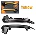 1 Pair Compatible for Audi A6 C7 C7.5 4G S6 LED Dynamic Turn Signal Light Car Side Wing Rearview Mirror Blinker Indicator(Yellow)
