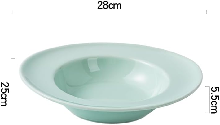Dessert Plates Ceramic Dinner Plate Simple Home Kitchen Dinner Plate Pasta Steak Sushi Plate Soup Bowl Salad Bowl Dessert Plate