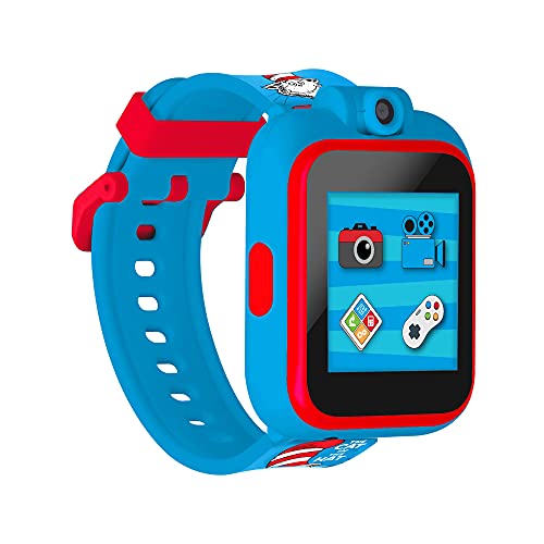 PlayZoom Dr.Seuss 2 Kids Smartwatch - Video Camera Selfies Educational Fun Games, MP3 Music Player Audio Books Touch Screen Sports Digital Watch for Kids Boys Girls Blue Cat in The Hat Print PlayZoom Dr.Seuss 2 Kids Smartwatch - Video Camera Selfies Educational Fun Games, MP3 Music Player Audio Books Touch Screen Sports Digital Watch for Kids Boys Girls Blue Cat in The Hat Print