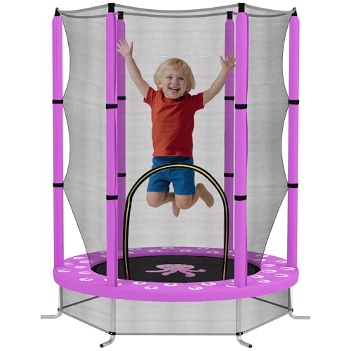 AIYAPLAY Kindertrampolin Ø140cm Outdoor Trampolin für Kinder mit Sicherheitsnetz Reißverschluss Gummiseil Randabdeckung, Gartentrampolin mit Wolken-Muster, für Indoor und Outdoor AIYAPLAY Kindertrampolin Ø140cm Outdoor Trampolin für Kinder mit Sicherheitsnetz Reißverschluss Gummiseil Randabdeckung, Gartentrampolin mit Wolken-Muster, für Indoor und Outdoor