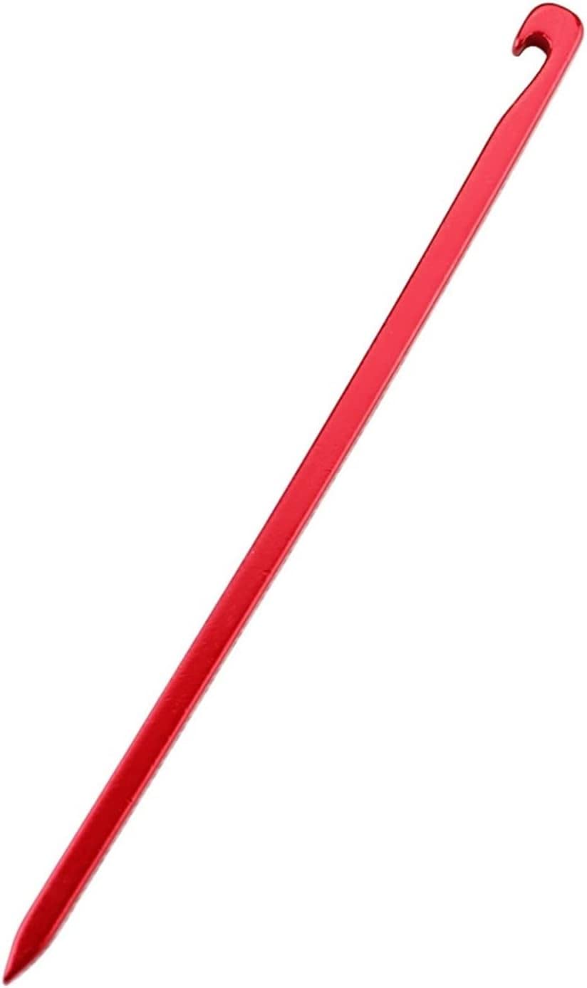 Kołki do podłoża Śledzie do namiotu Ultralekkie kołki kwadratowe Hak do palików ogrodowych Camping 16 cm (Kolor: niebieski) (Czerwony)