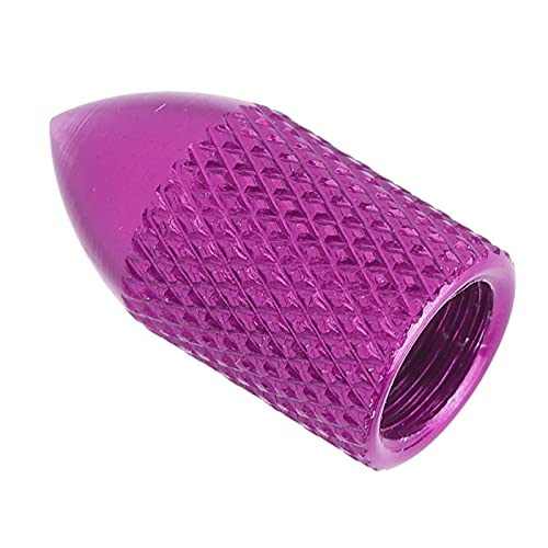 Tapones de Válvula Schrader de Aleación de Aluminio, Color Morado, Duraderos y Ligeros, 2 piezas para Bicicleta de Montaña miniatura 2