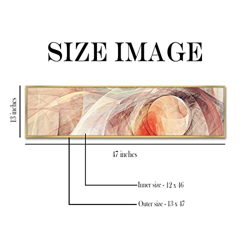 Image of PAINTINGMANTRA Abstract Designs Colorful Large Canvas Painting Framed Panel Wall Painting, Framed Luxury Paintings for Home Decoration, Living room, Bedroom and Office Decor (Multi, 13x47 Inch)